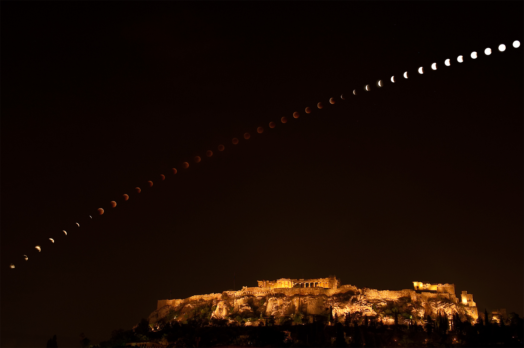 lunar eclipse, eclipse of the Moon,