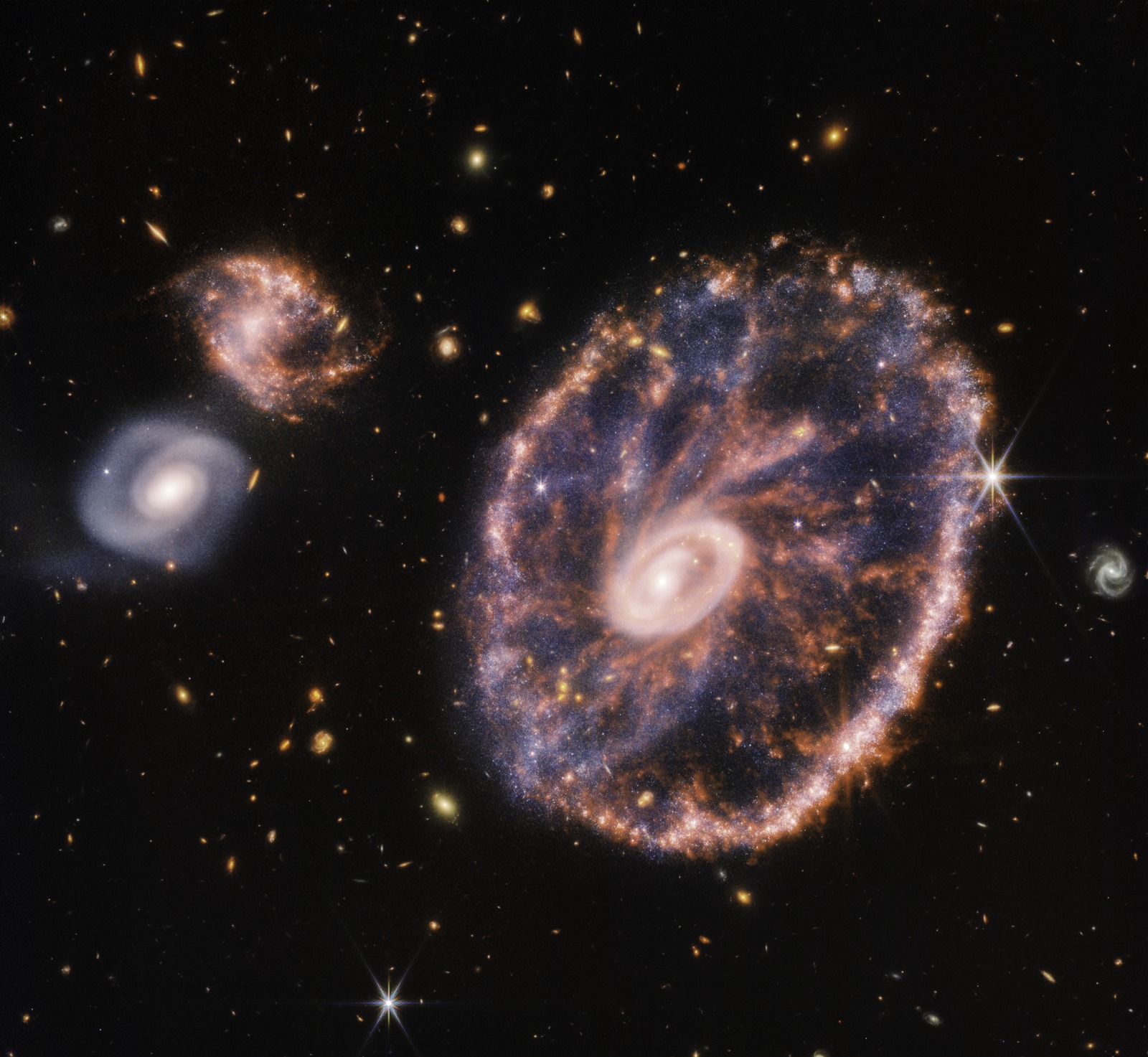 James Webb Space Telescope image of the Cartwheel Galaxy