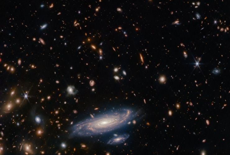 Galaxies dominate this view from the James Webb Space Telescope