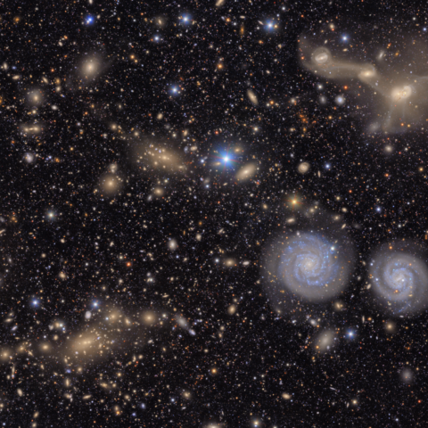 Virgo Cluster (part) from the Rubin Observatory